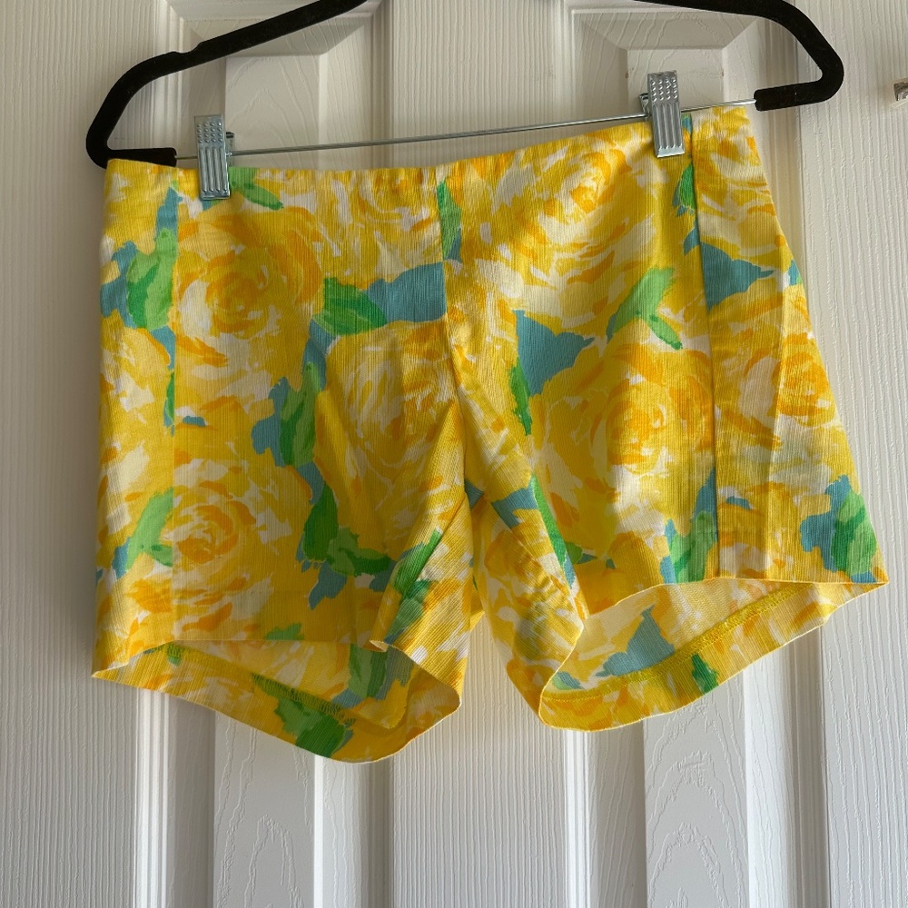 Lilly Pulitzer Deenie Shorts First Impression Sun Glow Yellow